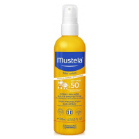 Mustela Dětský ochranný sprej na opalování SPF 50 (High Protection Sun Spray) 200 ml