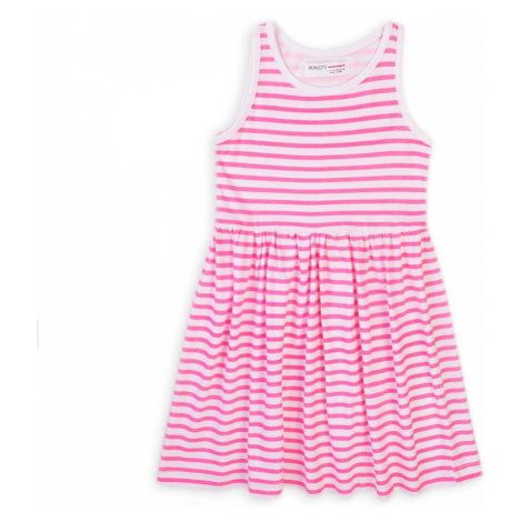 Šaty dívčí bavlněné, Minoti, 6KDRESS 14, růžová