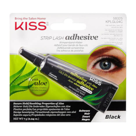 KISS Lepidlo na řasy černé Strip Lash Adhesive with Aloe Black 7 g