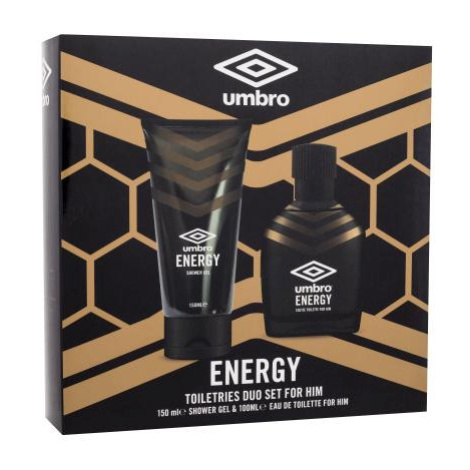UMBRO Energy dárková kazeta toaletní voda 100 ml + sprchový gel 150 ml pro muže