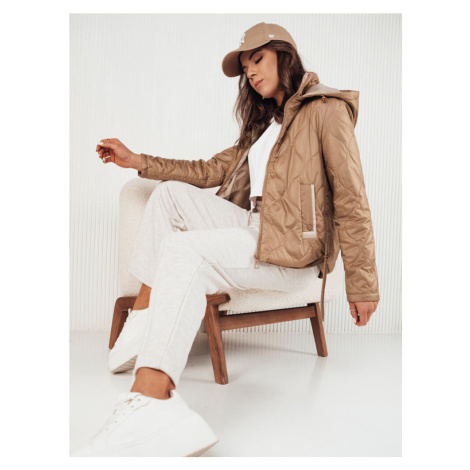 Dámská prošívaná bunda MAXWELL Barva zlatá DSTREET