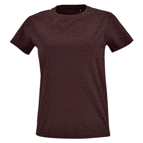 SOĽS Imperial Fit Women Dámské triko SL02080 Heather oxblood SOL'S