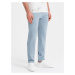 Men's sweatpants with unlined leg - light blue V7 OM-PABS-0206