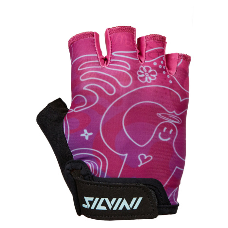 Dětské MTB rukavice Silvini Punta - růžové