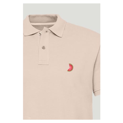 Polo Tričko Slim Fit, Barva Růžová, s Potiskem Watermelon Slice Hedrix