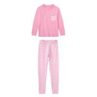 lupilu® Dívčí pyžamo s BIO bavlnou (růžová pruhovaná)