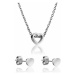 Emily Westwood Romantický set náhrdelníku a náušnic ve tvaru srdce WS020S