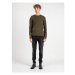 Les Hommes LKK112-603A | Jumper with Nylon Zelená