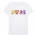 BT21 tričko, Doodle Letters White, pánské