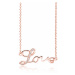 OLIVIE Stříbrný náhrdelník LOVE ROSE 4935