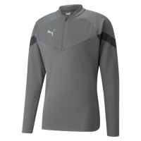 Puma TEAMFINAL TRAINING 1/4 ZIP TOP Pánská sportovní mikina, šedá, velikost