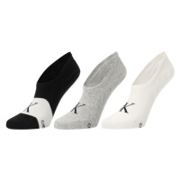 Calvin Klein FOOTIE HIGH CUT 3P Dámské ponožky, černá, velikost