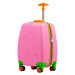 Odolný dívčí dětský cestovní kufr WEXTA Girl Barva: Růžová