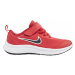 Červené tenisky na suchý zip Nike