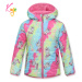 Dívčí zimní bunda KUGO KB2350, batika / světle růžová Barva: Růžová