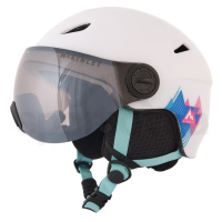 Lyžařská helma McKinley Ski Pulse Revo Visier Jr - bílá 55 cm
