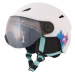 Lyžařská helma McKinley Ski Pulse Revo Visier Jr - bílá 55 cm