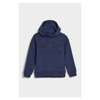 MIKINA GANT TONAL ARCHIVE SHIELD HOODIE modrá