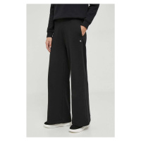Tepláky Calvin Klein Jeans černá barva, jednoduché, high waist, J20J222597