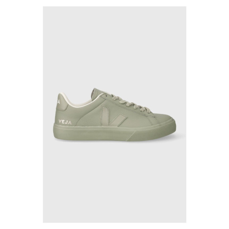 Kožené sneakers boty Veja Campo zelená barva, CP0503322A