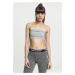 Dámské tričko bez rukávů // Urban classics Ladies Bandeau Top grey