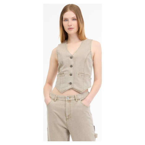 Ragwear Shafron Denim Dámská vesta krémová