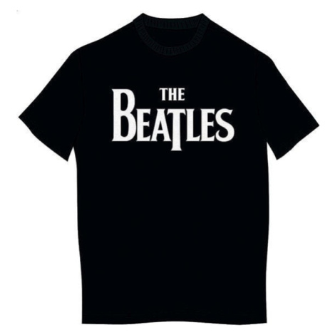 The Beatles Tričko Drop T Logo Black
