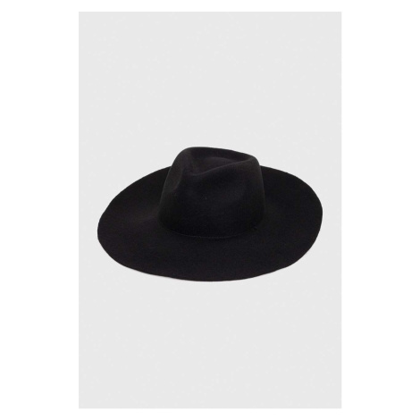 Vlněný klobouk MAX&Co. x Anna Dello Russo černá barva, vlněný