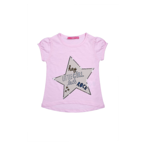 Tričko s hvězdou, světle růžové FASARDI
