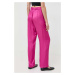 Kalhoty MAX&Co. dámské, růžová barva, široké, high waist