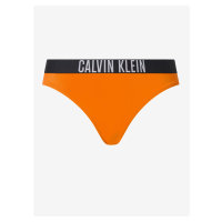 Oranžový dámský spodní díl plavek Calvin Klein