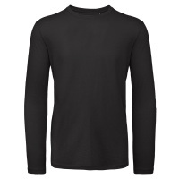 B&C Pánské tričko s dlouhým rukávem TM070 Black