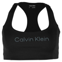 Calvin Klein ESSENTIALS PW MEDIUM SUPPORT SPORTS BRA Dámská sportovní podprsenka, černá, velikos