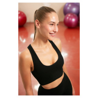 Trendyol Black Seamless/Seamless Light Support/Shaping Knitted Sports Bra