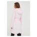 Nepromokavá bunda Rains 18130 Jackets dámská, růžová barva, přechodná