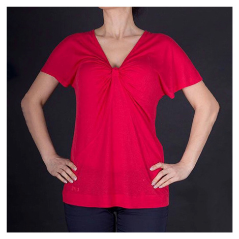 Armani Jeans Dámské luxusní červené tričko Armani