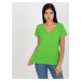 Světle zelené klasické basic tričko od Emory