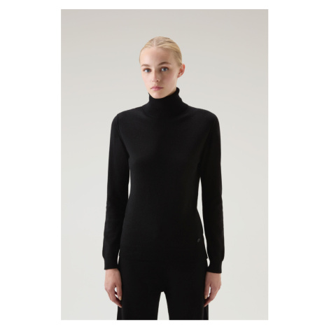 Rolák woolrich cashmere blend turtleneck černá