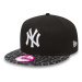 Dámská kšiltovka New Era 9Forty Womens Vize NY Yankees Leopard Black Snapback cap