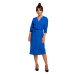 Zavinovací šaty s páskem na královská modř model 18004367 - BeWear