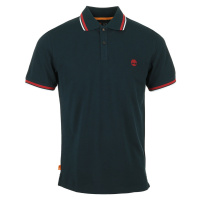 Timberland SS Millers River Tipped Pique Polo Slim Modrá
