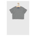 Dětské bavlněné tričko Champion 404232 šedá barva