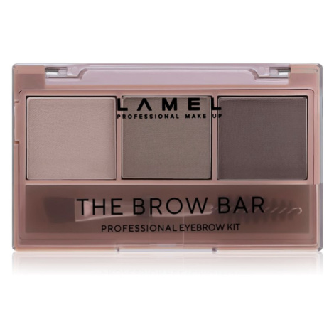 LAMEL BASIC The Brow Bar paleta pro líčení obočí s kartáčkem #401 4,5 g