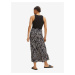 Krémovo-černá dámská vzorovaná maxi sukně Tom Tailor