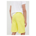 Bavlněné šortky Colmar pánské, žlutá barva