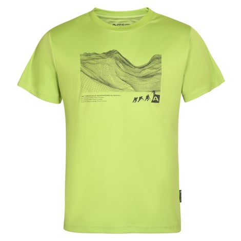 Pánské rychleschnoucí triko Alpine Pro SYFOT - světle zelená
