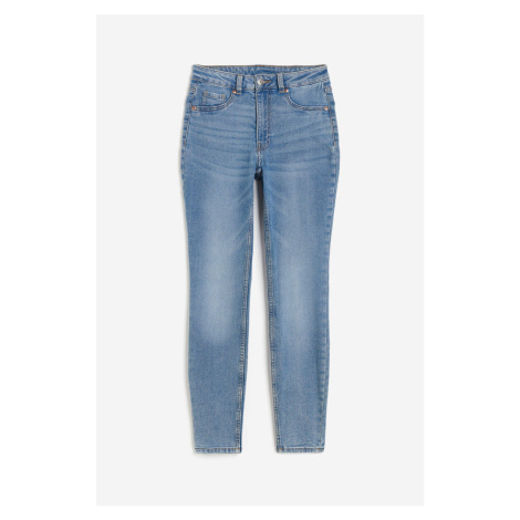 H & M - Skinny High Jeans - modrá H&M