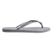 Žabky Havaianas SLIM SPARKLE II dámské, šedá barva, na plochém podpatku, 4146937.3498