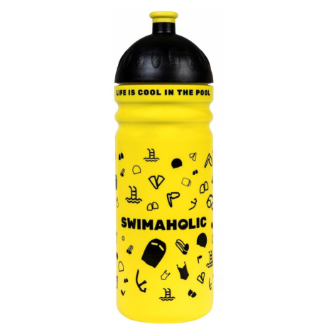 Lahev na pití swimaholic water bottle swimming world žlutá