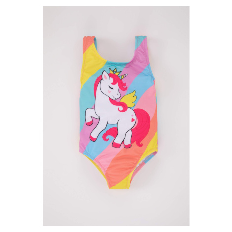 DEFACTO Baby Girl Unicorn Printed Swimwear